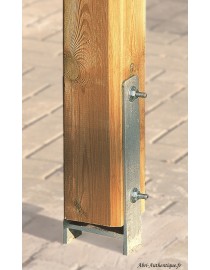 Kit d'ancrage pour carport Y612, 12x12 cm, 6 ancres, Weka, achat, pas cher