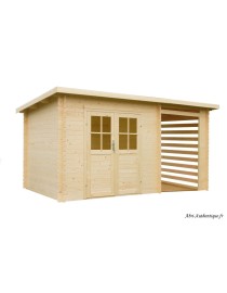 Abri de jardin en bois, Katy, 4,45 m², avec extension, 18 mm, Weka, achat