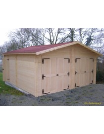 Garage double en bois massif, 34,93 m², 42 mm, achat