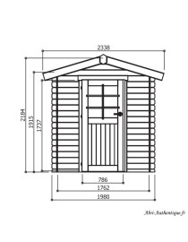 Remise à outils 2 portes, adossable pour Abri de jardin, 19mm, solid,  achat/vente